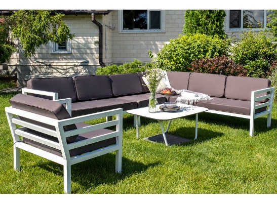 "Глория" модуль диванный левый, каркас из алюминия в Каменске-Уральском