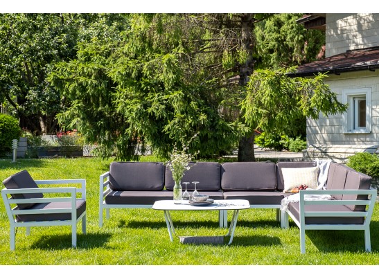 "Глория" модуль диванный угловой, каркас из алюминия в Каменске-Уральском