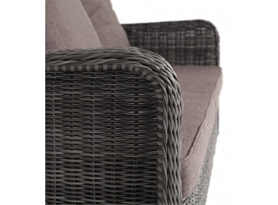 "Гляссе" диван трехместный из искусственного ротанга, цвет графит в Каменске-Уральском