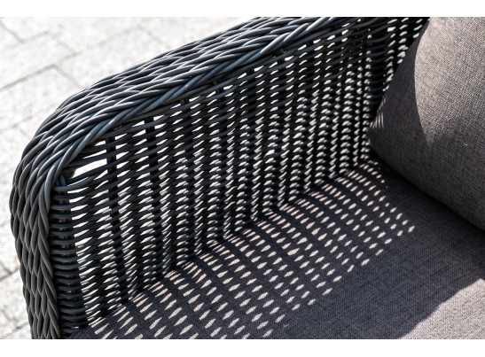 "Гляссе" диван трехместный из искусственного ротанга, цвет графит в Каменске-Уральском