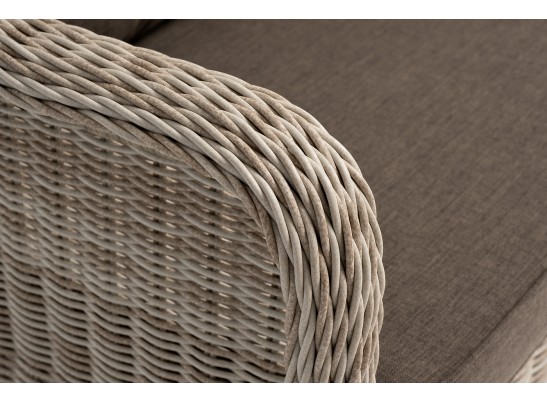 "Гляссе" диван трехместный из искусственного ротанга, цвет бежевый в Каменске-Уральском