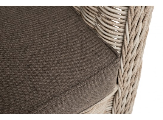 "Гляссе" диван трехместный из искусственного ротанга, цвет бежевый в Каменске-Уральском