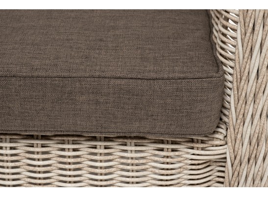 "Гляссе" диван трехместный из искусственного ротанга, цвет бежевый в Каменске-Уральском