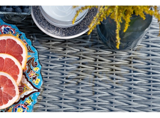 "Гляссе" лаунж-зона из искусственного ротанга (гиацинт), цвет серый в Каменске-Уральском