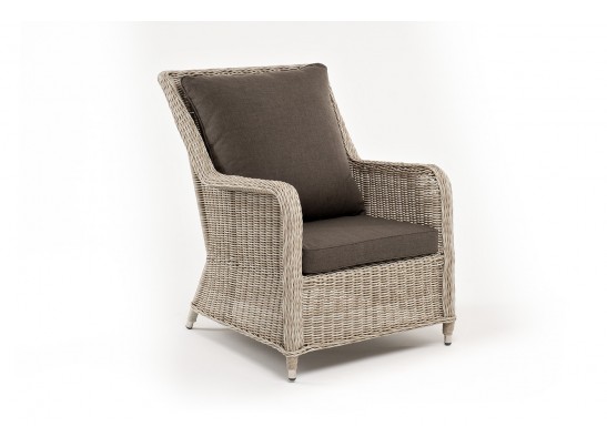 "Гляссе" кресло плетеное из искусственного ротанга, цвет бежевый в Каменске-Уральском