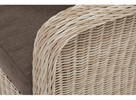 "Гляссе" кресло плетеное из искусственного ротанга, цвет бежевый в Каменске-Уральском