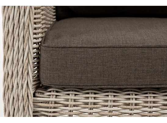 "Гляссе" кресло плетеное из искусственного ротанга, цвет бежевый в Каменске-Уральском