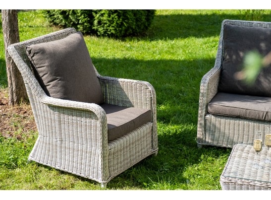 "Гляссе" лаунж-зона из искусственного ротанга, цвет бежевый в Каменске-Уральском