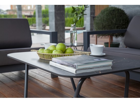 "Гранада" журнальный стол 100х65см из HPL, цвет "серый гранит" в Каменске-Уральском