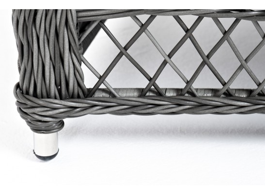 "Гранд Латте" диван трехместный из искусственного ротанга, цвет графит в Каменске-Уральском