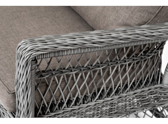 "Гранд Латте" диван трехместный из искусственного ротанга, цвет графит в Каменске-Уральском