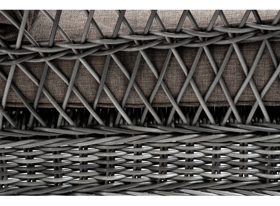 "Гранд Латте" кресло из искусственного ротанга, цвет графит в Каменске-Уральском