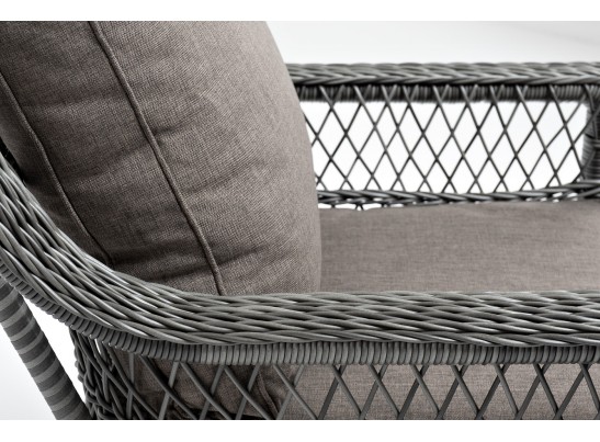 "Гранд Латте" кресло из искусственного ротанга, цвет графит в Каменске-Уральском