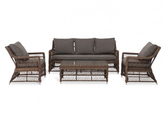 "Гранд Латте" лаунж-зона из искусственного ротанга, цвет коричневый в Каменске-Уральском