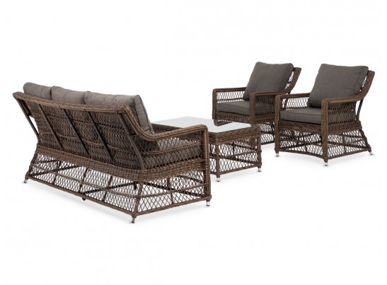 "Гранд Латте" лаунж-зона из искусственного ротанга, цвет коричневый в Каменске-Уральском