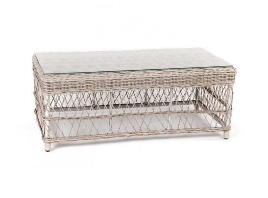 "Гранд Латте" стол журнальный из искусственного ротанга, цвет бежевый в Каменске-Уральском