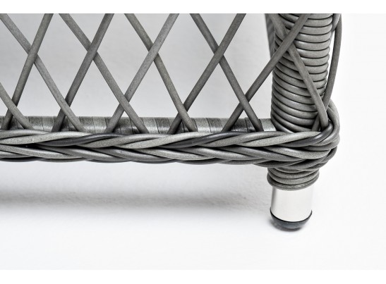 "Гранд Латте" стол журнальный из искусственного ротанга, цвет графит в Каменске-Уральском