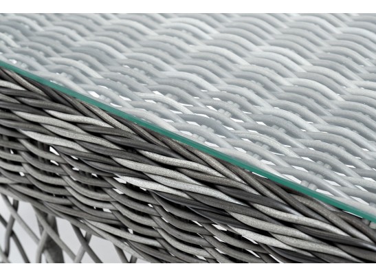 "Гранд Латте" стол журнальный из искусственного ротанга, цвет графит в Каменске-Уральском