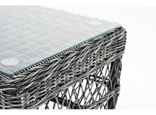 "Гранд Латте" стол журнальный из искусственного ротанга, цвет графит в Каменске-Уральском