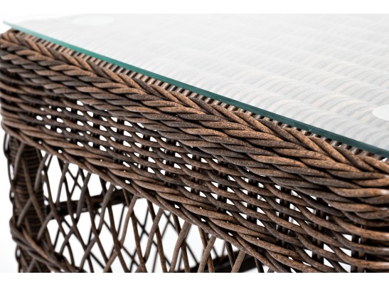 "Гранд Латте" стол журнальный из искусственного ротанга, цвет коричневый в Каменске-Уральском