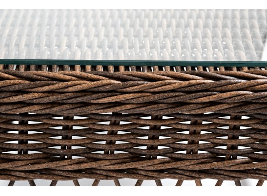 "Гранд Латте" стол журнальный из искусственного ротанга, цвет коричневый в Каменске-Уральском