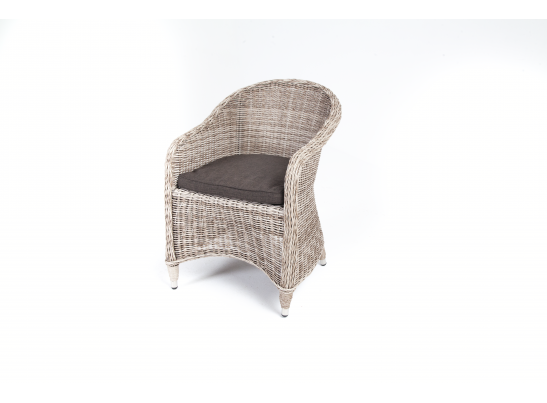 "Равенна" плетеное кресло из искусственного ротанга, цвет бежевый в Каменске-Уральском