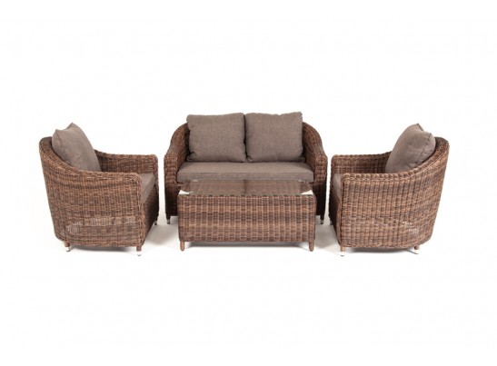 "Кон Панна" лаунж-зона из искусственного ротанга, цвет коричневый в Каменске-Уральском