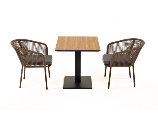 "Каффе" обеденная группа на 2 персоны, цвет "дуб" в Каменске-Уральском