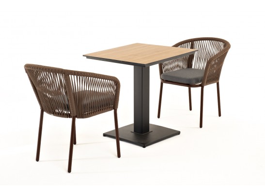 "Каффе" обеденная группа на 2 персоны, цвет "дуб" в Каменске-Уральском