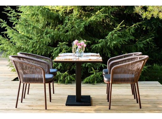 "Каффе Дабл" обеденная группа на 4 персоны, цвет "дуб" в Каменске-Уральском