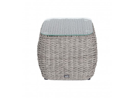 "Кальяри" кофейный столик из искусственного ротанга (гиацинт), цвет серый в Каменске-Уральском