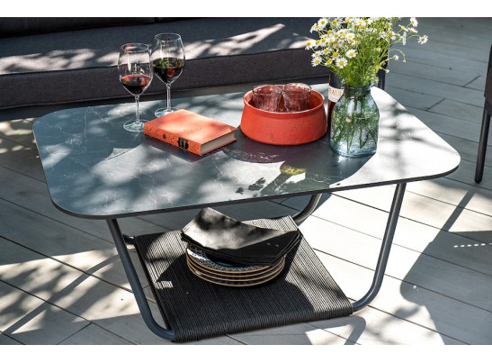 "Канны" лаунж-зона 4-местная плетеная из роупа (веревки), цвет темно-серый в Каменске-Уральском