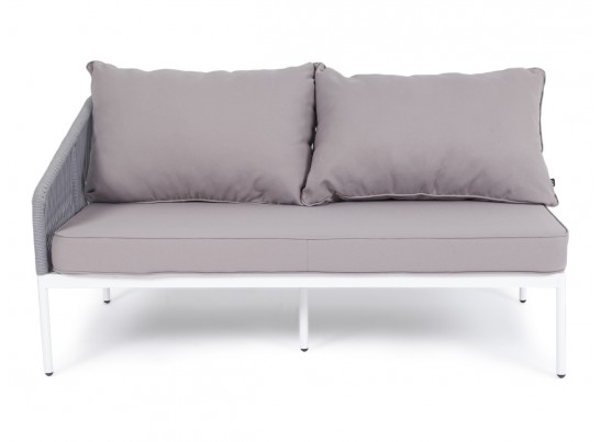 "Канны" модуль диванный правый плетеный из роупа (веревки) темно-серый в Каменске-Уральском