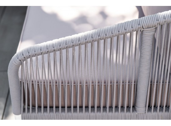 "Канны" модульная угловая лаунж-зона из роупа (веревки), цвет светло-серый в Каменске-Уральском