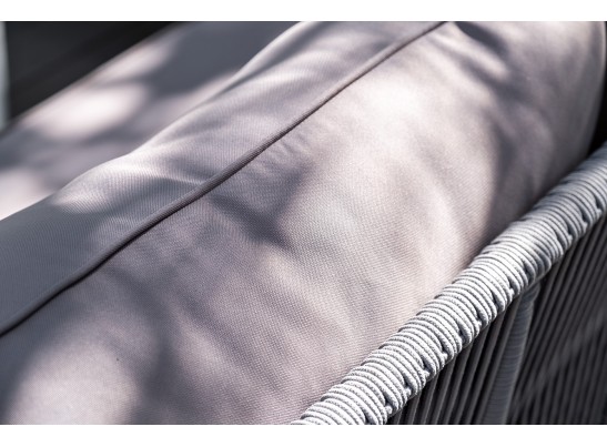 "Канны" модульная угловая лаунж-зона из роупа (веревки), цвет светло-серый в Каменске-Уральском