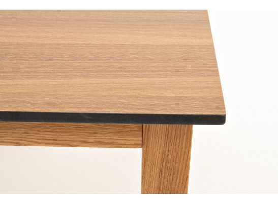 "Канны" журнальный столик из HPL 90х60, H40, основание дуб, цвет столешницы "дуб" в Каменске-Уральском