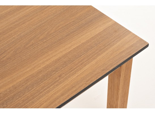 "Канны" журнальный столик из HPL 90х60, H40, основание дуб, цвет столешницы "дуб" в Каменске-Уральском