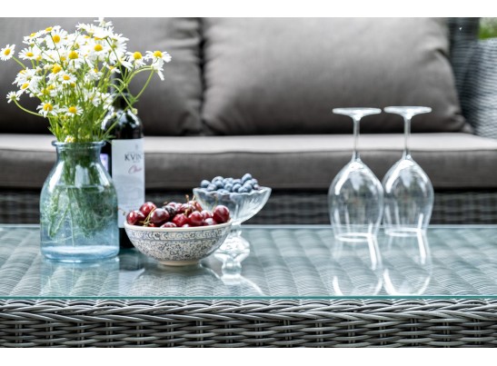 "Капучино Сингл" лаунж-зона из искусственного ротанга, цвет графит в Каменске-Уральском