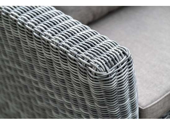 "Капучино Сингл" лаунж-зона из искусственного ротанга, цвет графит в Каменске-Уральском