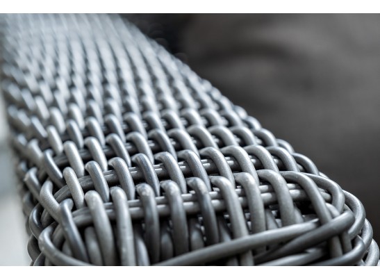 "Капучино Сингл" лаунж-зона из искусственного ротанга, цвет графит в Каменске-Уральском