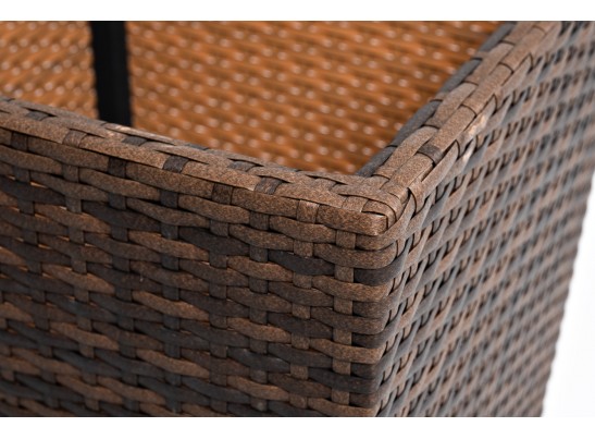 "Капучино" кашпо для цветов плетеное из искусственного ротанга, цвет коричневый в Каменске-Уральском