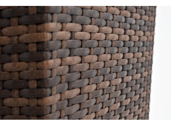 "Капучино" кашпо для цветов плетеное из искусственного ротанга, цвет коричневый в Каменске-Уральском