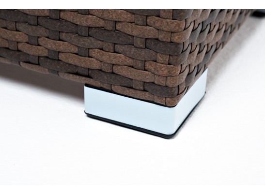 "Капучино" кашпо для цветов плетеное из искусственного ротанга, цвет коричневый в Каменске-Уральском