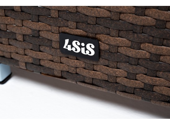 "Капучино" кашпо для цветов плетеное из искусственного ротанга, цвет коричневый в Каменске-Уральском