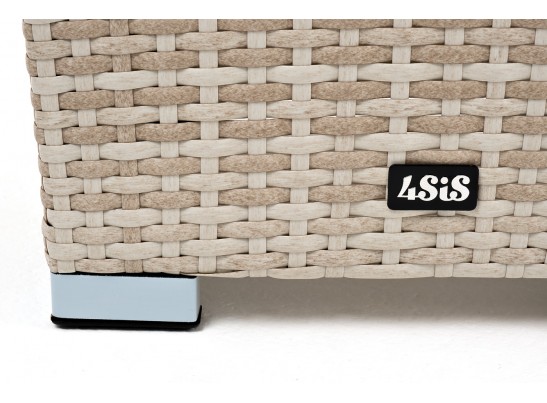 "Капучино" кашпо для цветов плетеное из искусственного ротанга, цвет бежевый в Каменске-Уральском