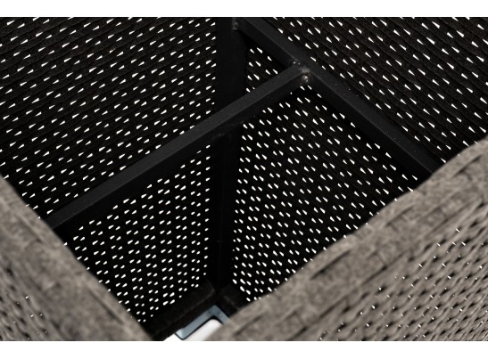 "Капучино" кашпо для цветов плетеное из искусственного ротанга, цвет бежевый в Каменске-Уральском