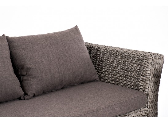 "Капучино" лаунж-зона из искусственного ротанга (гиацинт), цвет серый в Каменске-Уральском