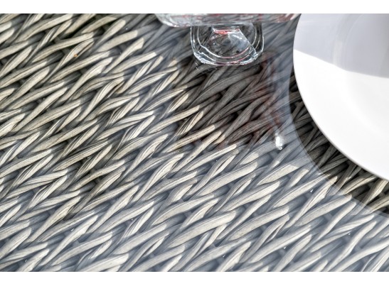 "Капучино" лаунж-зона из искусственного ротанга (гиацинт), цвет серый в Каменске-Уральском