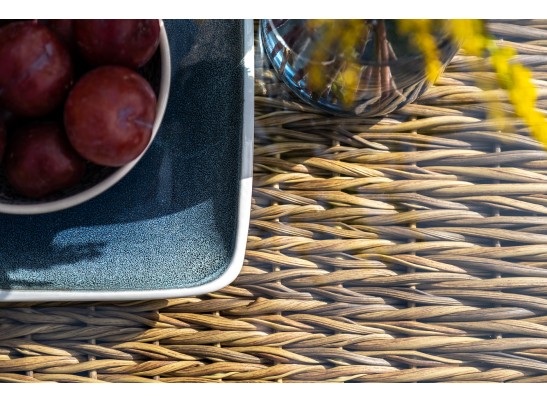 "Капучино" лаунж-зона из искусственного ротанга (гиацинт), цвет соломенный в Каменске-Уральском