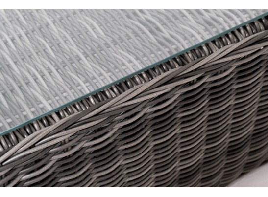 "Капучино Максимал" лаунж-зона из искусственного ротанга (гиацинт), цвет серый в Каменске-Уральском